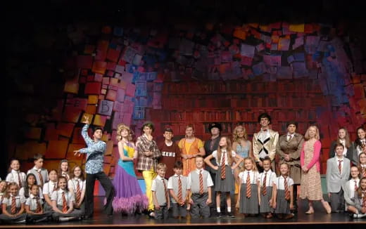 a group of people on a stage