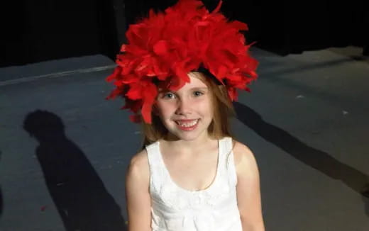 a woman wearing a flower crown