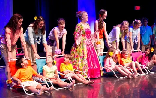 a group of people on a stage