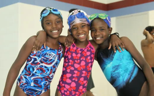 a group of women smiling