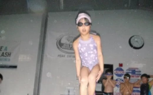 a person wearing a swimsuit