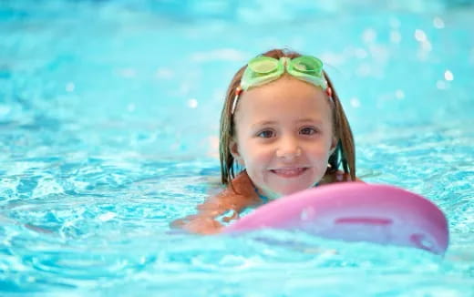 a girl in the water