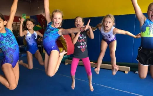 a group of girls dancing