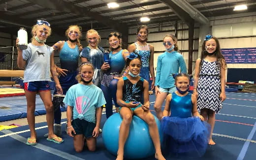 a group of people posing for a photo