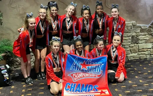 a group of people posing for a photo