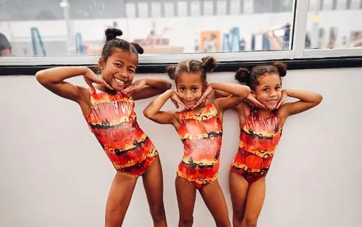 a group of girls in a pool
