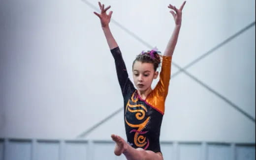 a person jumping in the air