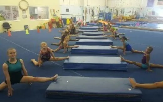 a group of people in a pool