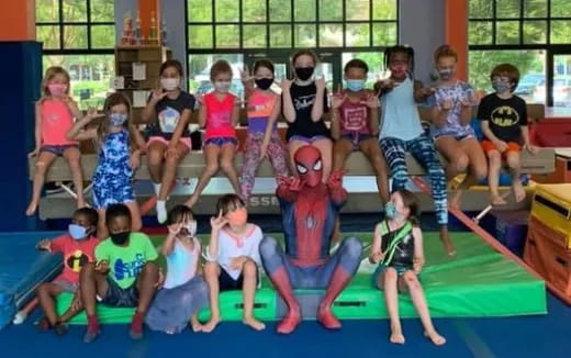 a group of people posing for a photo