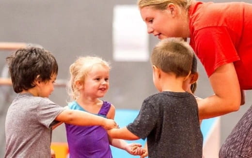 a group of people standing together