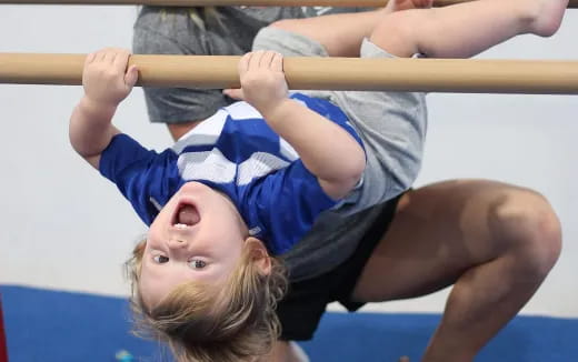 a girl doing a high jump