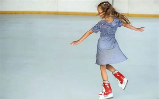 a girl ice skating