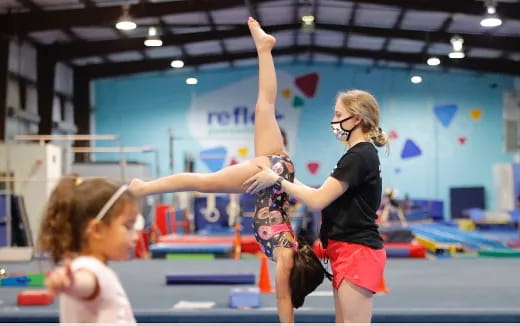 a man and a woman dancing