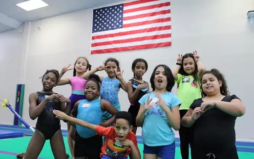 a group of people posing for a photo