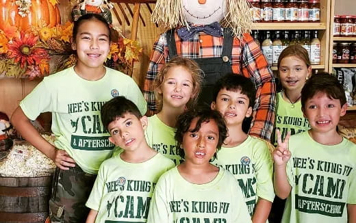 a group of people posing for a photo