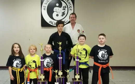 a group of people posing for a photo