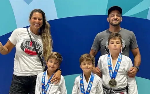 a group of people posing for a photo