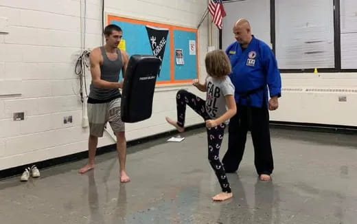 a group of people playing a game