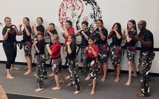 a group of people holding musical instruments