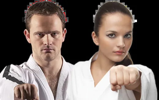 a man and a woman posing for a photo