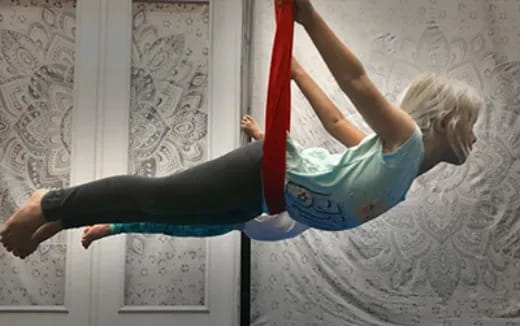 a person in a blue shirt