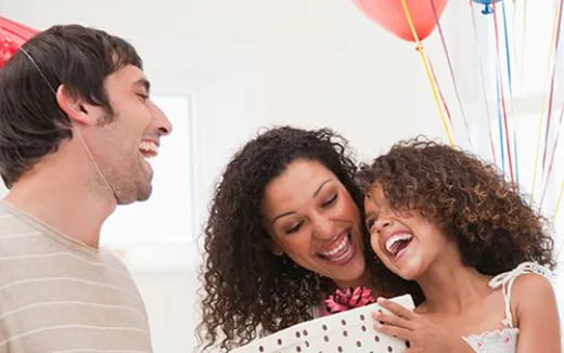 a man and woman laughing