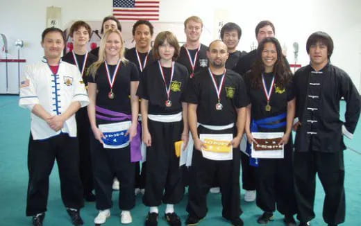 a group of people posing for a photo