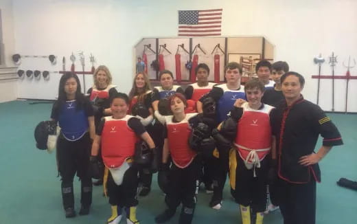 a group of people posing for a photo