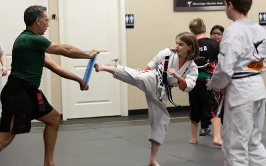 a group of people playing a game