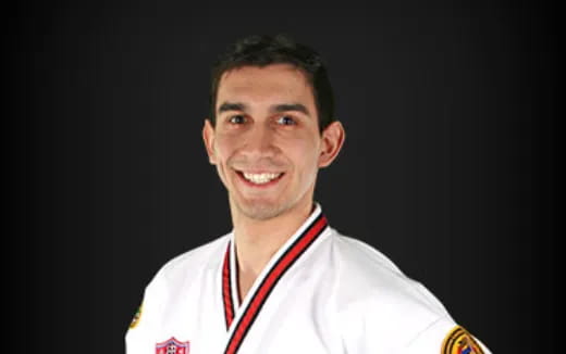 a man wearing a white shirt