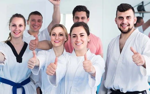 a group of people posing for a photo
