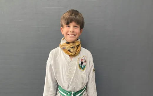 a boy wearing a bow tie