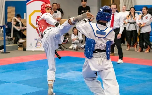 two people in white uniforms