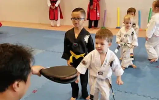 a group of children in a room