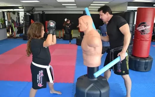 a person lifting weights