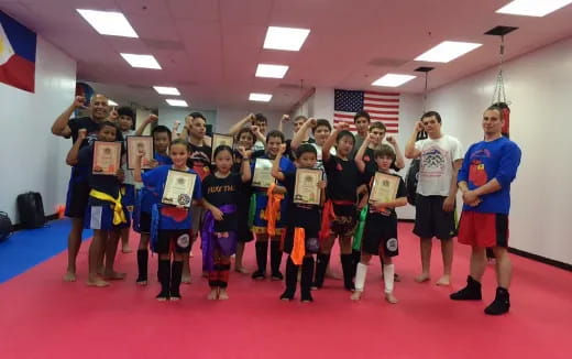 a group of people holding signs