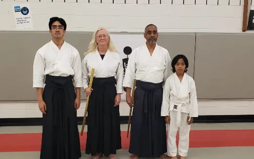 a group of people posing for a photo