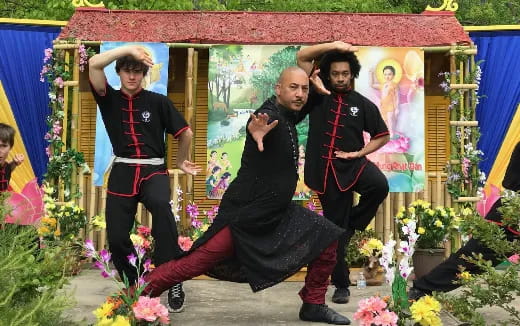 a group of men in garment