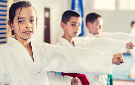 a group of children in a classroom