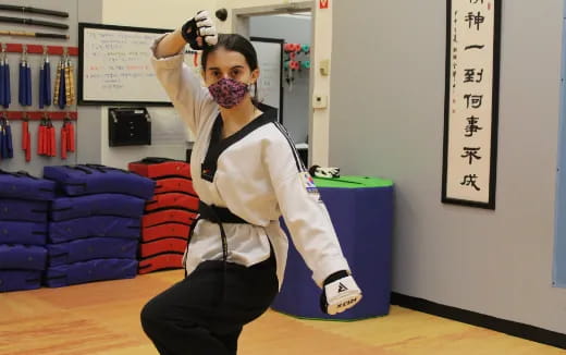 a man and woman in garment