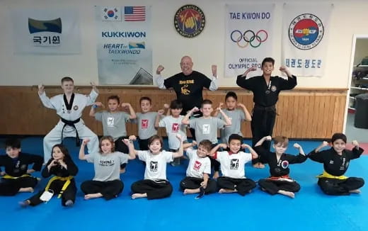 a group of people posing for a photo