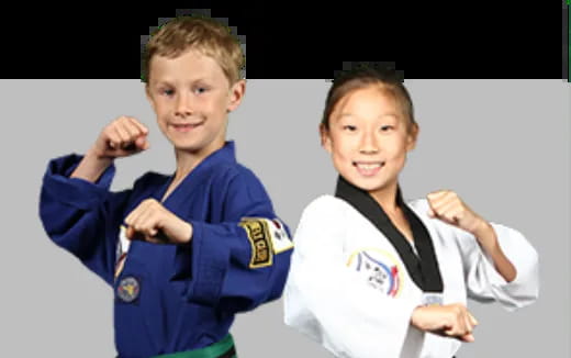 a couple of boys posing for the camera