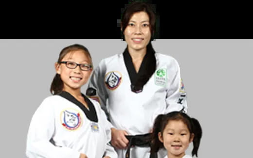 a person and two girls