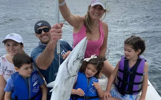 a group of people on a boat