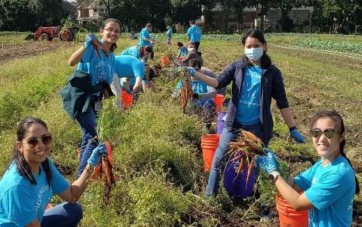 a group of people wearing masks