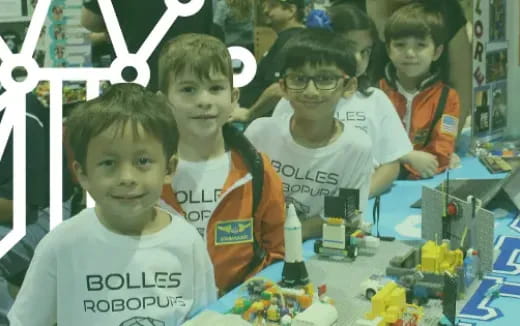 a group of kids posing for a photo