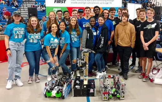 a group of people posing for a photo