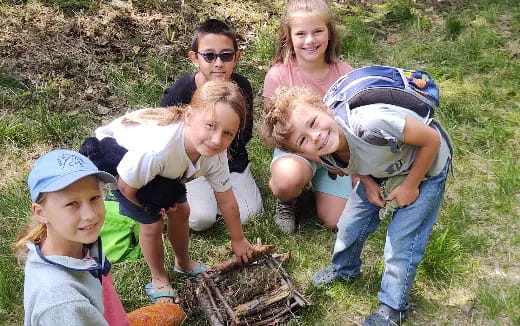 a group of children posing for a photo