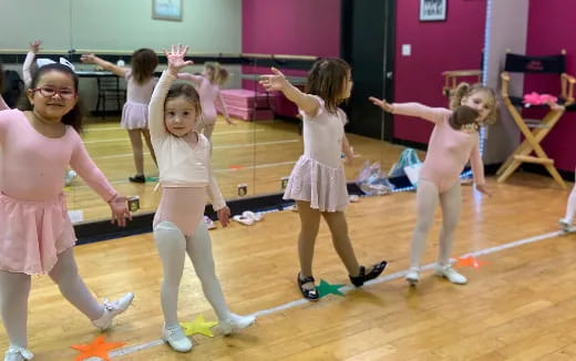 a group of girls dancing