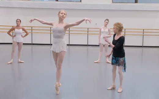 a group of women dancing